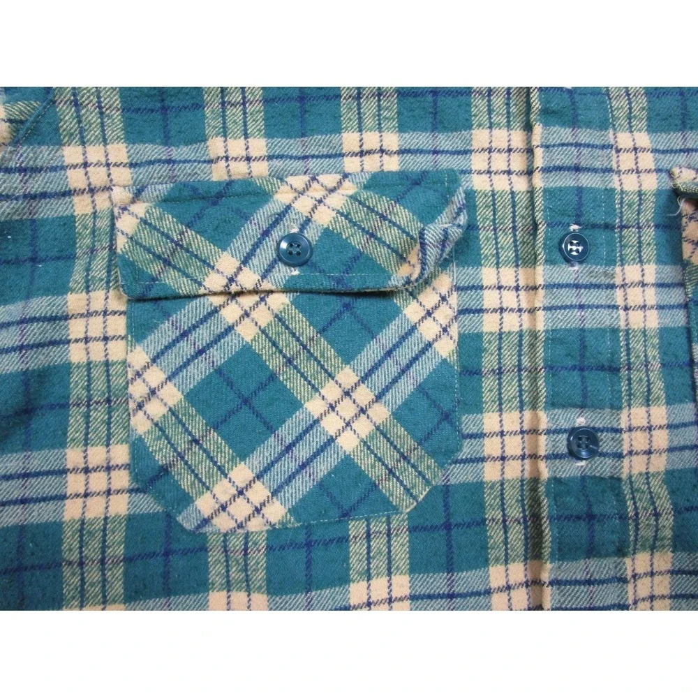 Vintage 80s 90s LL Bean Timberline Flannel‎ Shirt Men's (16) Plaid
